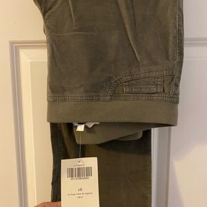 Boston Proper corduroy grey pull on bootleg pants